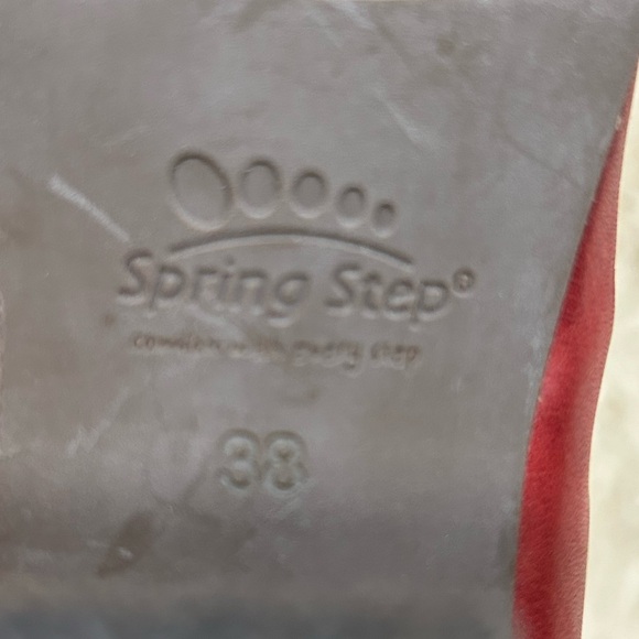 Spring Step Red and Purple Ankle Booties - Picture 6 of 8